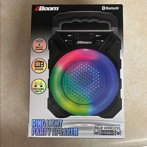 Black Ring Light Party Speaker